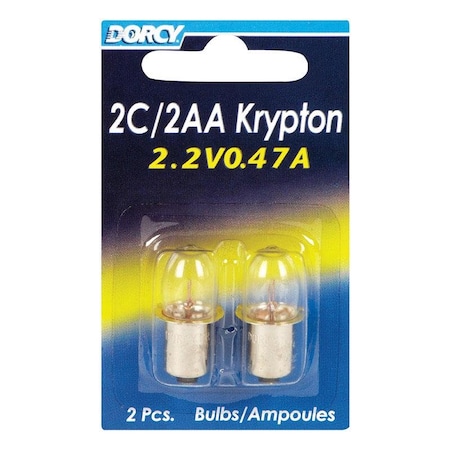 Dorcy Dorcy 2C/2AA Krypton Flashlight Bulb 2.2 V Bayonet Base 41-1662